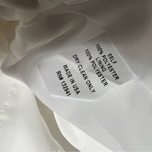 Amanda Uprichard Annalise Dress in White ANNALISE MINI DRESS IN GINGHAM ORGANZA - Picture 15 of 16